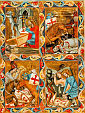 LEGENDA św. WŁADYSŁAWA: NIEZNANY ILUMINATOR,	z Anjou Legendarium, lata 1330-te, tempera na pergaminie, 283x215mm, Biblioteca Apostolica Vaticana, Watykan; źródło: www.hung-art.hu