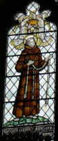 św. JAN JONES, witraż, kościół franciszkański, Chilworth; źródło: www.friar.org