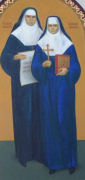 bł. JOZAFATA HORDASZEWSKA i bł. TARSYCJA Olga MAĆKÓW (MAĆKIW) - współczesna ikona, katedra greckokatolicka, Filadelfia, USA; źródło: www.facebook.com