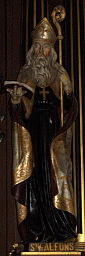 św. ALFONS MARIA de LIGUORI: ołtarz św. Zygmunta, kościół św. Zygmunta, Słomczyn; źródło: zbiory własne