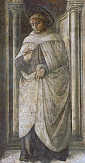 św. ALBERT TRAPANI: LIPPI, Fra Filippo (1406, Florencja - 1469, Spoleto), 1452-65, fresk, Duomo, Prato; źródło: www.wga.hu
