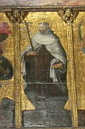 św. ALBERT TRAPANI: prawd. PINNA, Francesco (), 1600, tempera i olej na kartonie, kościół karmelitański, Cagliari; źródło: www.gentedisardegna.it