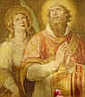 św. ZUZANNA i św. GABINUS: fragm. obrazu nad nagrobkiem św. Zuzanny i św. Gabiniusz, bazylika św. Zuzanny, Rzym; źródło: www.flickr.com