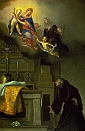 WIZJA św. LUDWIKA z TULUZY: DOLCI, Carlo (1616, Florencja - 1686, Florencja), Museum of Art, Nowy Orlean; źródło: www.santiebeati.it