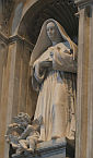 św. JOANNA ANTIDE THOURET:  QUATTRINI, Enrico (1863, Todi - 1950, Rzym) and QUATTRINI, Carlo (), 1949, statua, Bazylika św. Piotra, Rzym; źródło: www.saintpetersbasilica.org