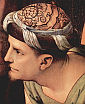 św. JÓZEF z ARYMATEI: PERUGINO, Pietro (1450, Citta della Pieve - 1523, Perugia), fragm. Złożenie do grobu, 1495, olejny na panelu, 214x195cm, Galleria Palatina (Palazzo Pitti), Florencja; źródło: www.wga.hu