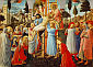 ZDJĘCIE Z KRZYŻA: ANGELICO, Fra (ok. 1400, Vicchio nell Mugello - 1455, Rzym), 1437-40, tempera na panelu, Museo di San Marco, Florencja; źródło: www.christusrex.org