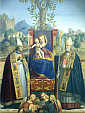 MADONNA z DZIECIĄTKI i z m.in. św. WAWRZYŃCEM GIUSTINIANI: GIROLAMO dai Libri (ok. 1474 - 1555); źródło: www.allposters.com