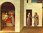 UZDROWIENIE PALLADII przez św. KOSMĘ i DAMIANA: ANGELICO, Fra (ok. 1400, Vicchio nell Mugello - 1455, Rzym), 1438-40, tempera na desce, 36.5x46.5cm, National Gallery of Art, Waszyngton; źródło: www.wga.hu