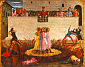 św. KOSMA i DAMIAN na STOSIE: ANGELICO, Fra (ok. 1400, Vicchio nell Mugello - 1455, Rzym), 1438-40, tempera na desce, 37x46cm, National Gallery of Ireland, Dublin; źródło: www.wga.hu