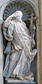 św. WINCENT a PAULO: BRACCI, Pietro (1700, Rzym — 1773, Rzym), 1754, marmur, bazylika św. Piotra, Watykan; źródło: www.saintpetersbasilica.org