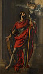 św. WACŁAW: CAROSELLI, Angelo (1585, Rzym – 1652, Rzym), 1627-30, olejny na płótnie, 315x184 cm, bazylika św. Piotra, Rzym; źródło: www.saintpetersbasilica.org