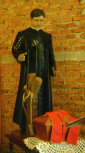 św. TRANKWILIN UBIARCO y ROBLES - figurka i relikwiarz, Tepatitlán; źródło: 7diastepa.blogspot.com