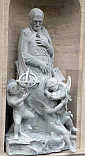 św. JAN LEONARDI: CAVALLO, Paul (), 2008, marmur, nisza na zewnątrz bazyliki św. Piotra, Watykan; źródło: www.loschermo.it