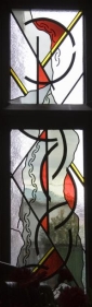 WITRAŻ św. RYSZARDA GWYN - BUBB, Pamela, 1990, katedra pw. Matki Bożej Bolesnej, Wrexham; źródło: stainedglass.llgc.org.uk