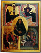 św. MARIA BERTILLA BOSCARDIN: TSOKAS, Panagiotis (), 1998, ikona, farby jajeczne, złoto na drewnie, dla klasztoru św. Marii Bertilli; źródło: www.tsokasicons.gr