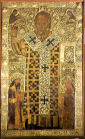 św. MIKOŁAJ: najpr. dar władcy serbskiego Urosa III (1322-1331) za odzyskanie wzroku, którego pozbawił go ojciec za nieposłuszeństwo; źródło: www.basilicasannicola.it