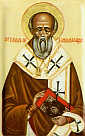 św. FINNIAN z CLONARD: współczesna ikona; źródło: www.monachos.net