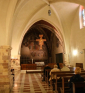 KRZYŻ św. DAMIANA: boczna kaplica, bazylika św. Klary, Asyż; źródło: www.storyfestjourneys.com