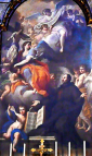 WIZJA św. KAMILA de LELLIS: Placido CONSTANZI (ok. 1690. Rzym -  1759, Rzym), kaplica św. Kamila de Lellis, kościół pw. św. Marii Magdaleny, Rzym; źródło: www.aug.edu