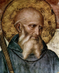 św. BENEDYKT z NURSJI: FRA ANGELICO, ok. 1437-46, muzeum św. Marka, Florencja; źródło: pl.wikipedia.org