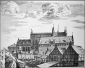 KOŚCIÓŁ pw. ŚWIĘTEJ TRÓJCY i DAWNY KLASZTOR FRANCISZKAŃSKI: P. WILLER(), 1687, rycina, Gdańsk; źródło: www.skyscrapercity.com