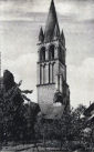 KAPLICA CUDU: stara widokówka, ok. 1900, dzwonnica klasztoru benedyktyńskiego, Déols; źródło: quid.notrefamille.com